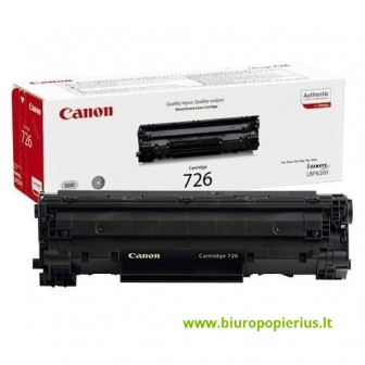 Canon Cartridge 726 + Hewlett-Packard CE278A Juoda, 2100 psl.