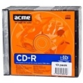  CD-R diskai ACME, 700MB, 52X, plonoje dėžutėje, 10 vnt.