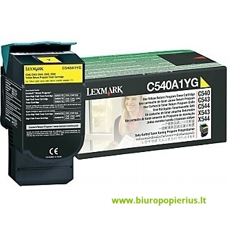 Lexmark C54x (C540A1YG) Geltona, 1000 psl.