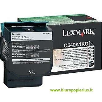 Lexmark C54x (C540A1KG) Juoda, 1000 psl.