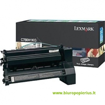 Lexmark C780 Black Juoda, 10000 psl.