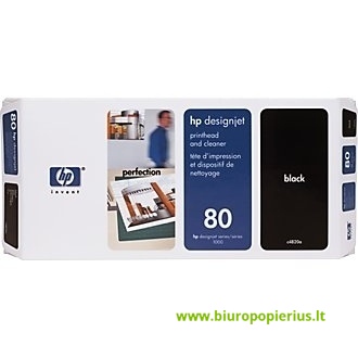 Hewlett-Packard 80 Printhead Juoda, galvutė, 24000 psl.