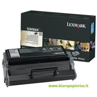 Lexmark E321 (12A1644) Juoda, 6000 psl.