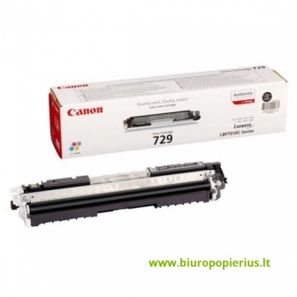 Canon cartridge 729 BK + Hewlett-Packard CE310A Juoda, 1200 psl.