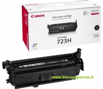 Canon Cartridge 723HBK + Hewlett-Packard CE250X Juoda, 10000 psl.