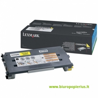 Lexmark C500 Geltona, 3000 psl.