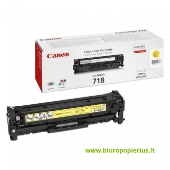 Canon Cartridge 718Y + Hewlett-Packard CC532A Geltona, 2900 psl.
