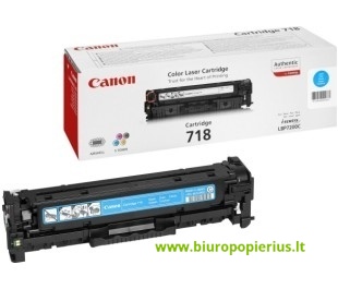 Canon Cartridge 718C + Hewlett-Packard CC531A Mėlyna, 2900 psl.