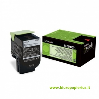 Lexmark 802HK Juoda, did. talpos, 4000 psl.