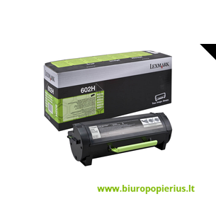 Lexmark 602H Juoda, 10000 psl.
