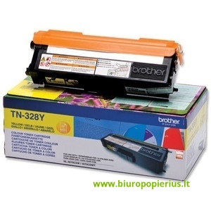 Brother TN-328Y Geltona, 6000 psl.