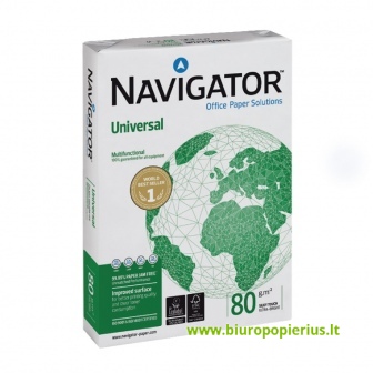  Popierius NAVIGATOR UNIVERSAL, A4, 80 g/m2, 500  lapų