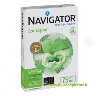  Popierius NAVIGATOR ECO-LOGICAL, A4, 75 g/m2, 500  lapų