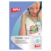  Foto popierius APLI T-SHIRT TRANSFER, A4, 10 lapų