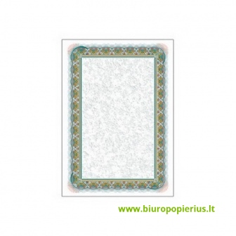  Dekoratyvinis popierius SREBRO, A4, 170 g/m2, 25 lapai