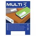  Etiketiniai lipdukai MULTI-3, 105 x 37 mm, A4, 100 lapų, balta