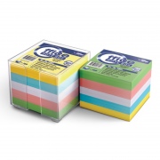  Lapeliai užrašams dėžutėje FORPUS 9 x 9 cm, įvairių spalvų