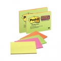  Lipnūs lapeliai POST-IT „Super sticky“, 149 x 98,4 mm, įvairios spalvos