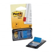  Lipnūs žymekliai POST-IT, 25,4 x 43,2 mm, 50 lapelių, mėlyna