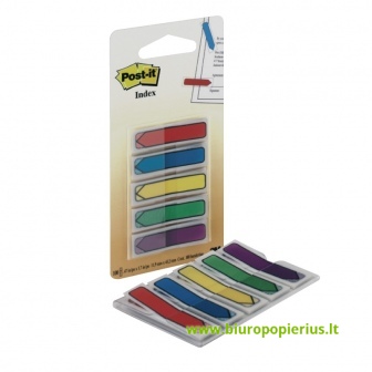  Lipnūs žymekliai POST-IT "Strėlytės", keičiami, 5 spavos