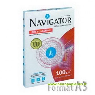  Popierius NAVIGATOR PRESENTATION, A3, 100 g/m2, 500  lapų
