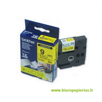  Juosta BROTHER TZE-621, juoda-geltona