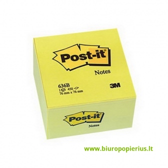  Lipnūs lapeliai POST - IT  "Cube", 76 x 76 mm, 450 lapelių