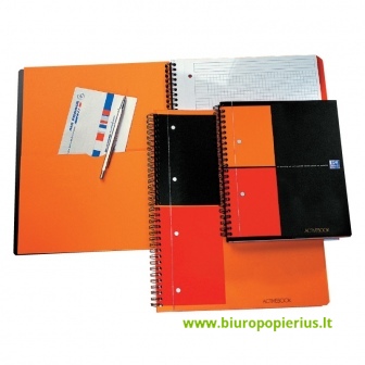  Sąsiuvinis su spirale OXFORD ACTIVEBOOK, A5, 80 lapų, langeliais