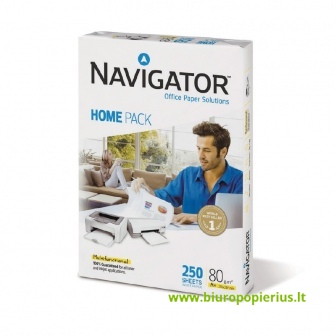  Popierius NAVIGATOR HOME PACK A4, 80 g/m2, 250  lapų