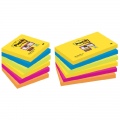  Lipnūs lapeliai RIO DE JANEIRO POST-IT SUPER STICKY, 76x76mm, įvairios spalvos, 6 vnt./pak.