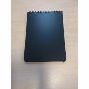  Sąsiuvinis su spirale viršuje SMILTAINIS, A7, langeliais