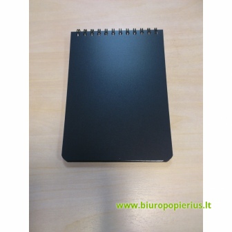  Sąsiuvinis su spirale viršuje SMILTAINIS, A7, langeliais