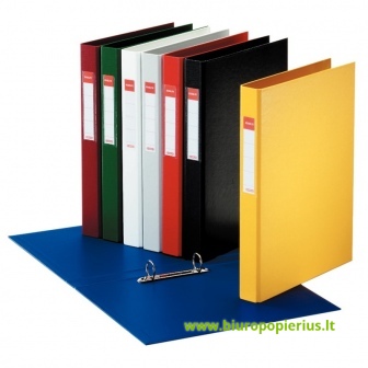  Žiedinis segtuvas ESSELTE, A4, nugarėlė 35 mm, 2 žiedai 25 mm, vyšninis