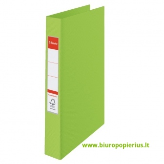  Žiedinis segtuvas ESSELTE VIVIDA, A4, nugarėlė 35 mm, 4 žiedai 25 mm, gelsvai žalsvas