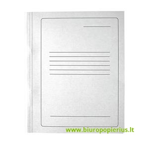  Kartoninis aplankas SMILTAINIS, su įsegėle, A4, baltas, 450 g - 10 vnt.