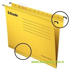  Kartotekinis vokas ESSELTE Classic, geltonos spalvos, A4 - 2 vnt.