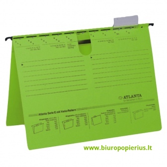  Kartotekiniai vokai susegti viršuje JALEMA, žalios spalvos, A4 - 2 vnt.