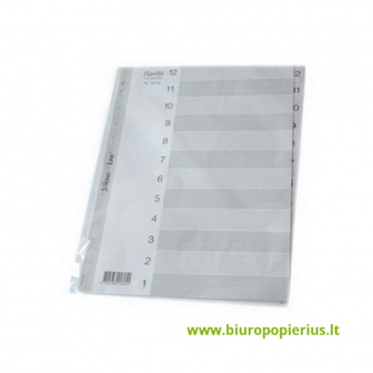  Skiriamieji lapai ELBA STRONG-LINE, 12-1, A4, PP