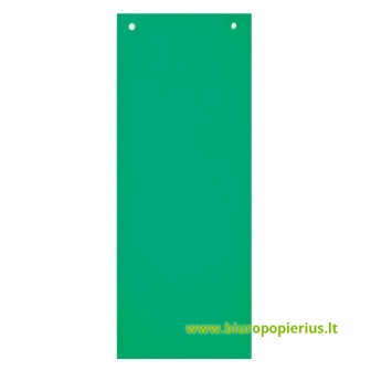  Kartoniniai skirtukai SMILTAINIS, 50 lapų, 11 x 23,5 cm, žalia sp.