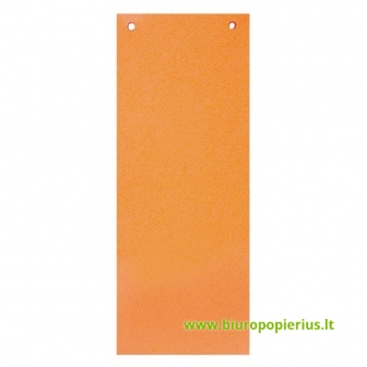  Kartoniniai skirtukai SMILTAINIS, 50 lapų, 11 x 23,5 cm, oranžinė sp.