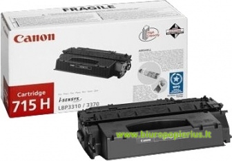 Canon cartridge 715H + Hewlett-Packard Q7553X Juoda, did. talpos, 7000 psl.