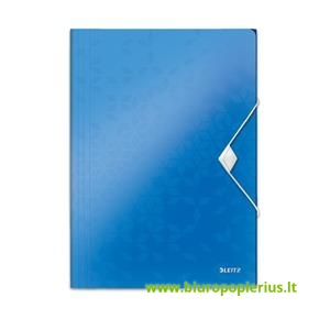  Aplankas dokumentams LEITZ WOW, PP, šviesiai mėlynas, A4 3 atvartai