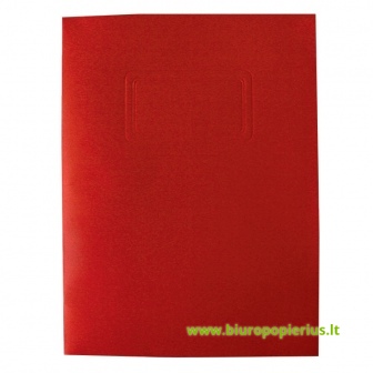  Kartoninis dėklas dokumentams SMILTAINIS, 240x318 mm, raudona
