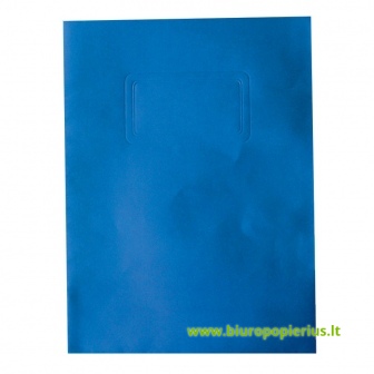  Kartoninis dėklas dokumentams SMILTAINIS, 240x318 mm, mėlyna