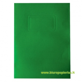  Kartoninis dėklas dokumentams SMILTAINIS, 237x318 mm, žalia