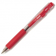  Automatinis tušinukas PENTEL BK437, 0.7 mm., raudona - 2 vnt.