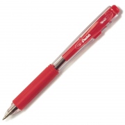  Automatinis tušinukas PENTEL BK437, 0.7 mm., raudona - 2 vnt.