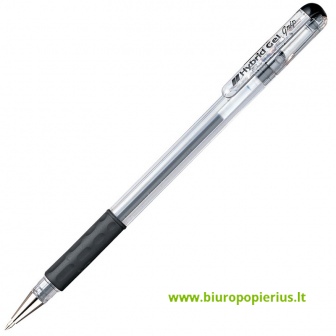  Gelinis rašiklis PENTEL HYBRID GEL GRIP K116, 0,7 mm., juoda - 2 vnt.