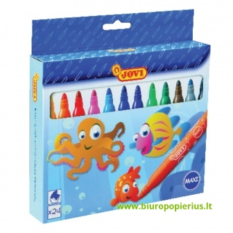  Stori flomasteriai JOVI MAXI, 24 spalvų rinkinys
