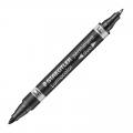  Permanentinis žymeklis STAEDTLER LUMOCOLOR DUO 348, JUODA